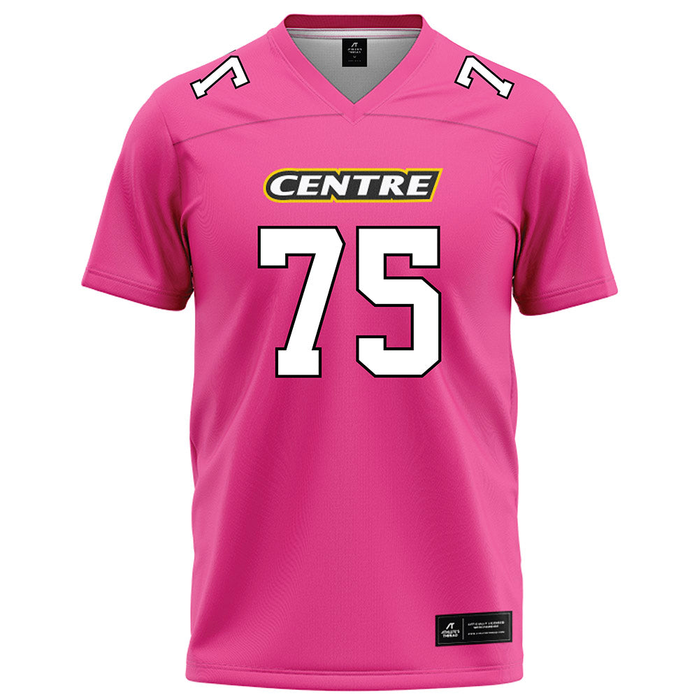 Centre College - NCAA Football : Jeremy Bader - Pink Football Jersey-0