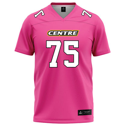 Centre College - NCAA Football : Jeremy Bader - Pink Football Jersey-0