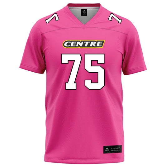 Centre College - NCAA Football : Jeremy Bader - Pink Football Jersey-0