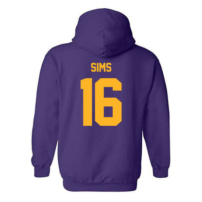 North Alabama - NCAA Football : Raelon Sims - Classic Fashion Shersey Hooded Sweatshirt-1