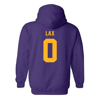 North Alabama - NCAA Men's Basketball : Jaquan Lax - Classic Fashion Shersey Hooded Sweatshirt-1