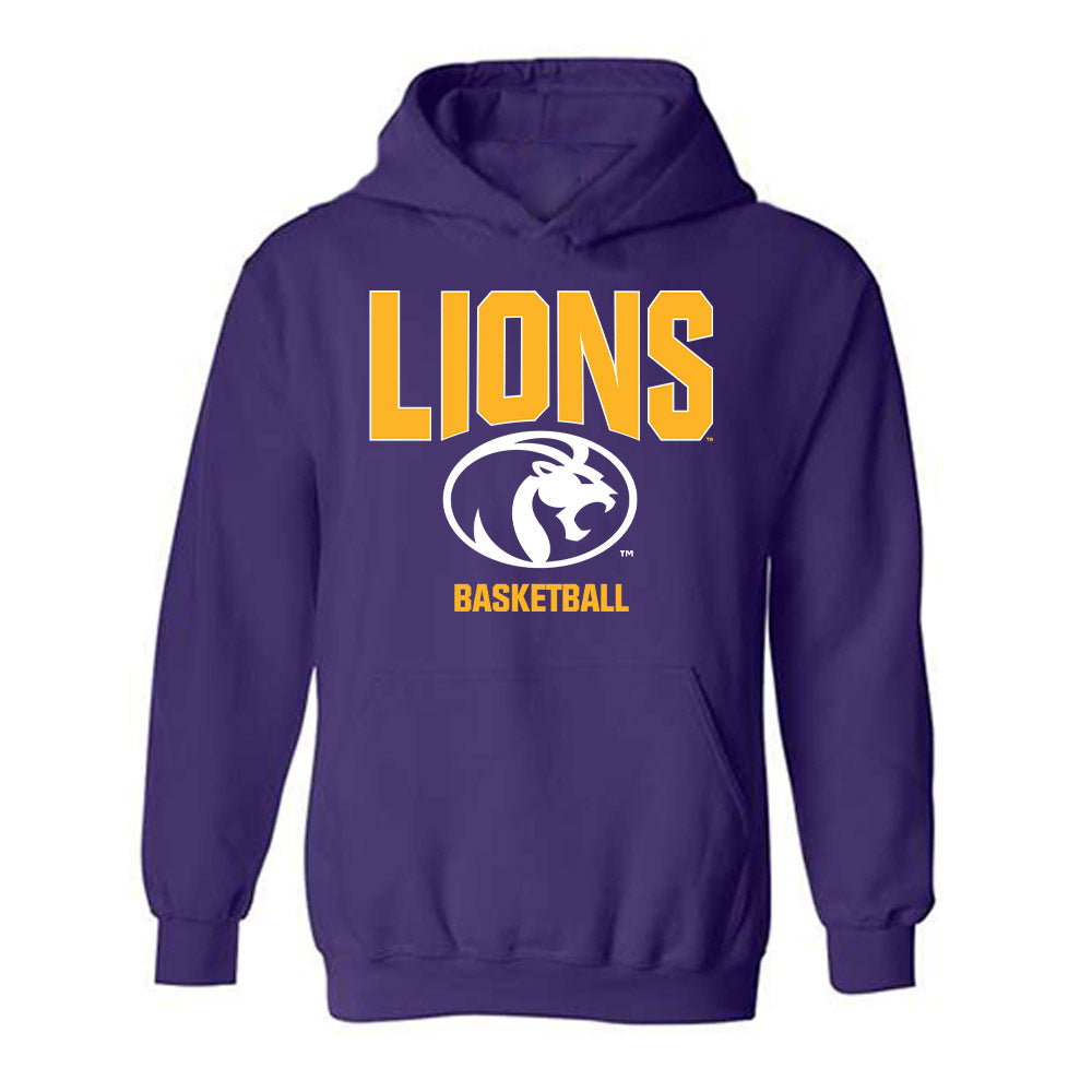 North Alabama - NCAA Men's Basketball : Jaquan Lax - Classic Fashion Shersey Hooded Sweatshirt-0