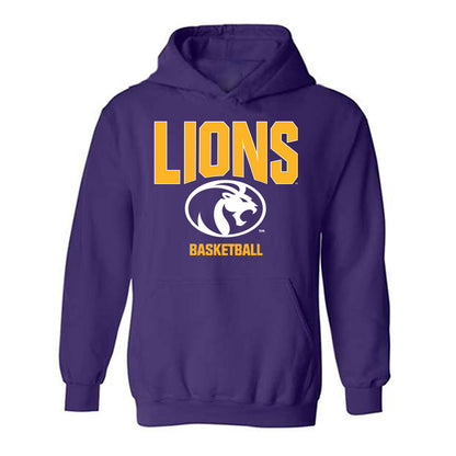 North Alabama - NCAA Men's Basketball : Jaquan Lax - Classic Fashion Shersey Hooded Sweatshirt-0