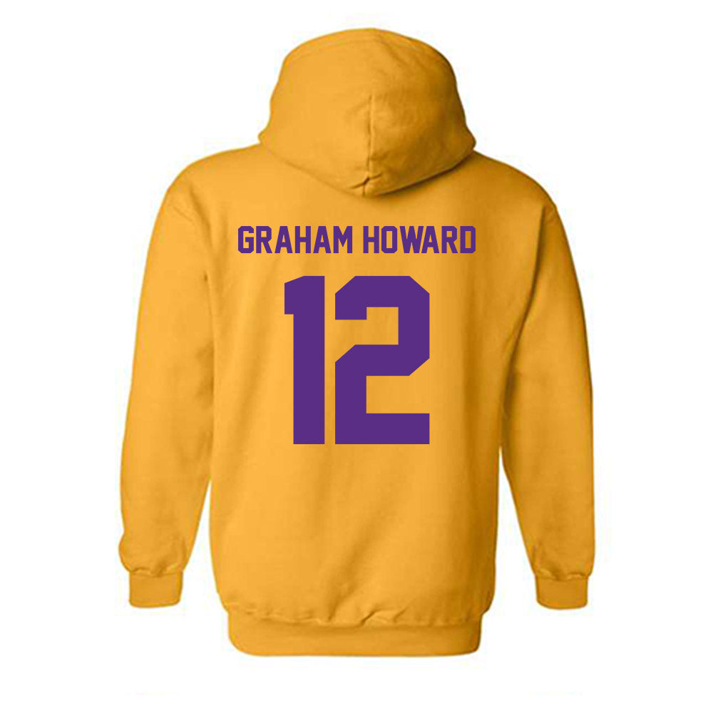 North Alabama - NCAA Men's Basketball : Cortez Graham Howard - Classic Fashion Shersey Hooded Sweatshirt-1