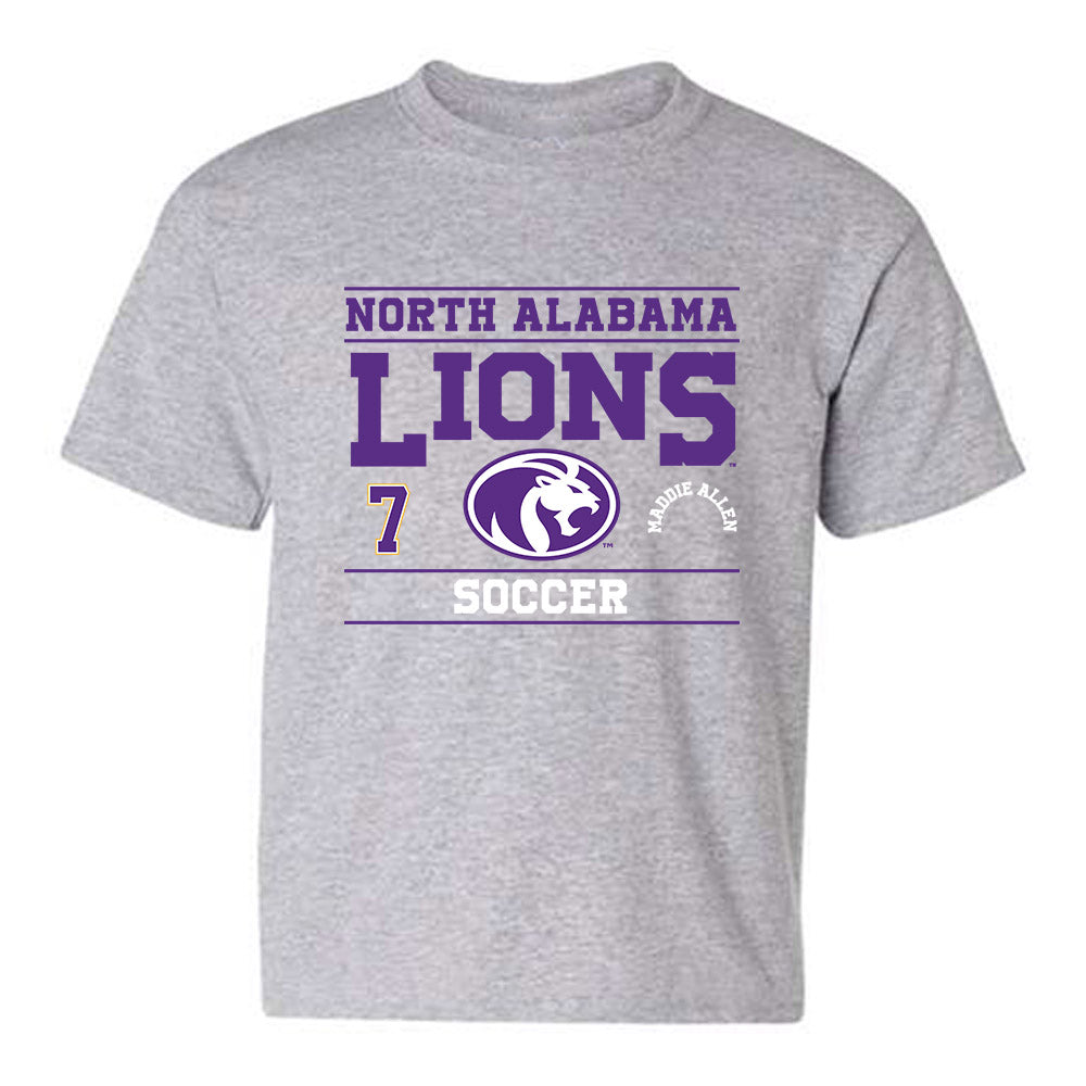 North Alabama - NCAA Women's Soccer : Maddie Allen - Classic Fashion Shersey Youth T-Shirt-0