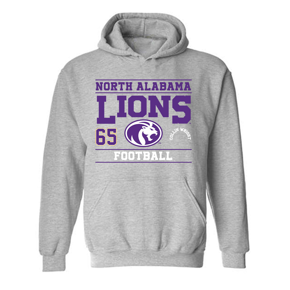 North Alabama - NCAA Football : Collin Wright - Classic Fashion Shersey Hooded Sweatshirt-0