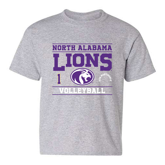 North Alabama - NCAA Women's Volleyball : Ava Martindale - Classic Fashion Shersey Youth T-Shirt-0