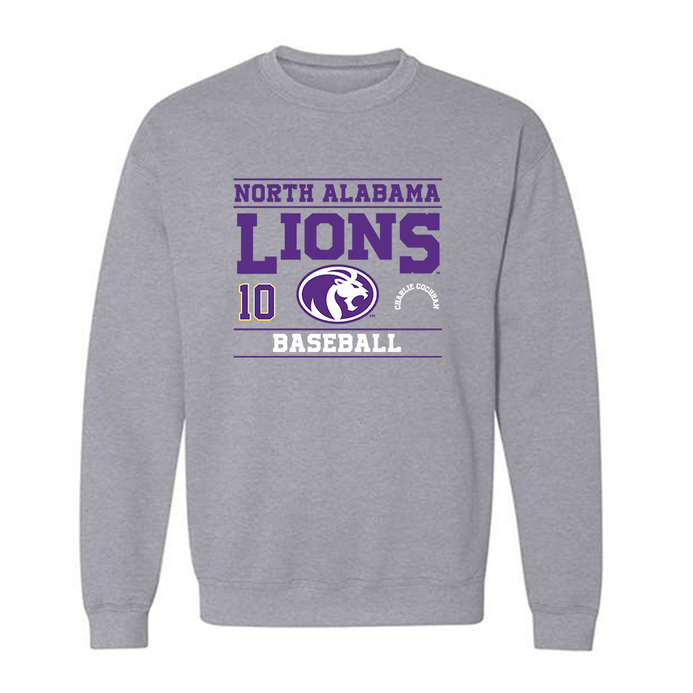 North Alabama - NCAA Baseball : Charlie Cochran - Classic Fashion Shersey Crewneck Sweatshirt-0