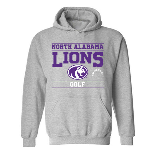 North Alabama - NCAA Women's Golf : Gracee Prince - Classic Fashion Shersey Hooded Sweatshirt-0