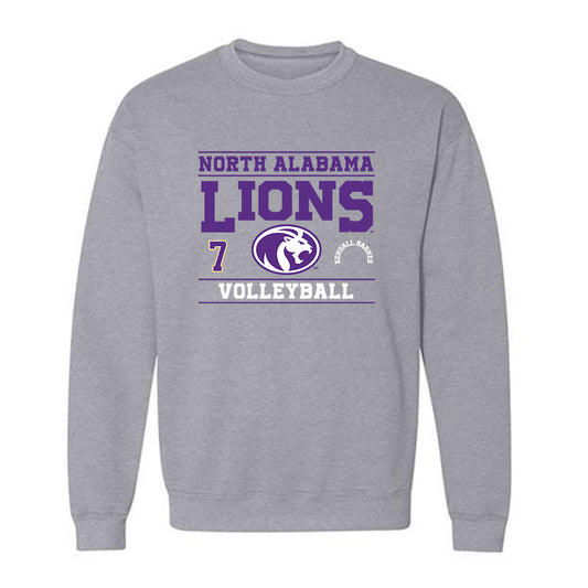 North Alabama - NCAA Women's Volleyball : Kendall Barnes - Classic Fashion Shersey Crewneck Sweatshirt-0