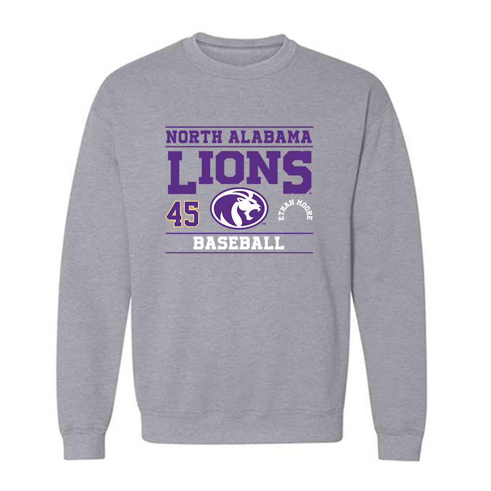 North Alabama - NCAA Baseball : Ethan Moore - Classic Fashion Shersey Crewneck Sweatshirt-0