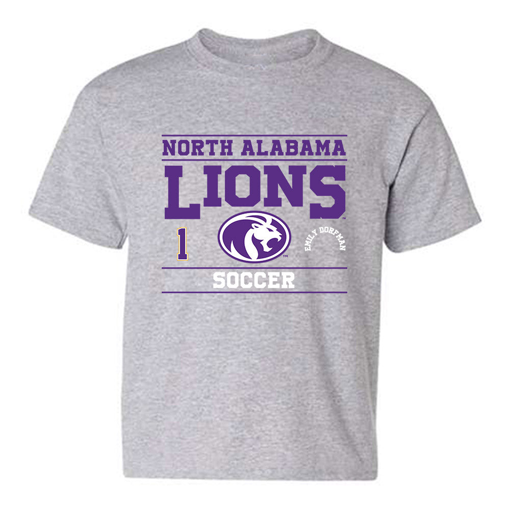 North Alabama - NCAA Women's Soccer : Emily Dorfman - Classic Fashion Shersey Youth T-Shirt-0