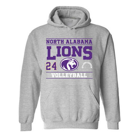 North Alabama - NCAA Women's Volleyball : Dylann Garner - Classic Fashion Shersey Hooded Sweatshirt-0
