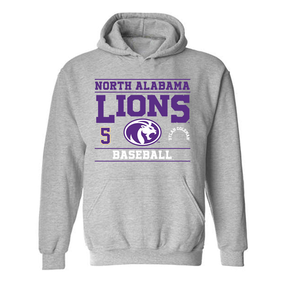 North Alabama - NCAA Baseball : Dylan Coleman - Classic Fashion Shersey Hooded Sweatshirt-0