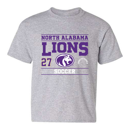 North Alabama - NCAA Women's Soccer : Carolyn Federle - Classic Fashion Shersey Youth T-Shirt-0