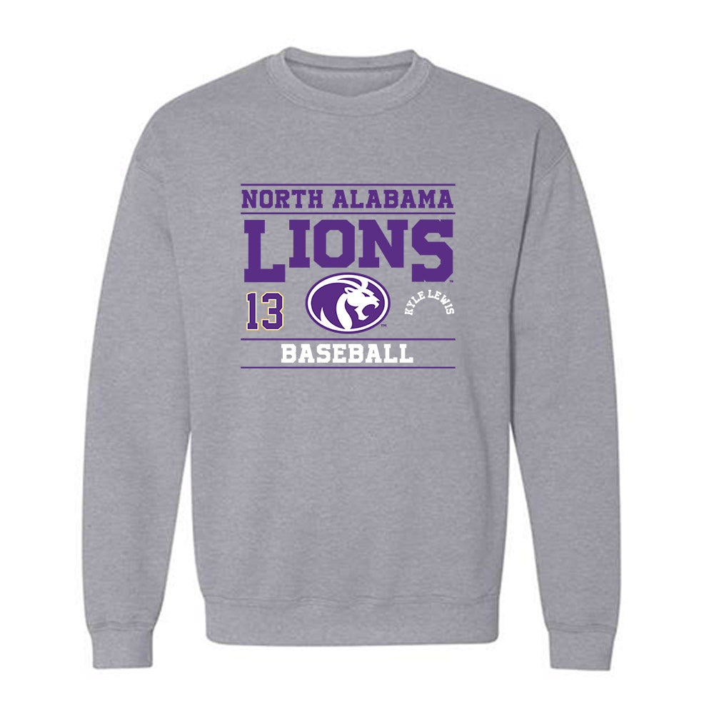 North Alabama - NCAA Baseball : Kyle Lewis - Classic Fashion Shersey Crewneck Sweatshirt-0