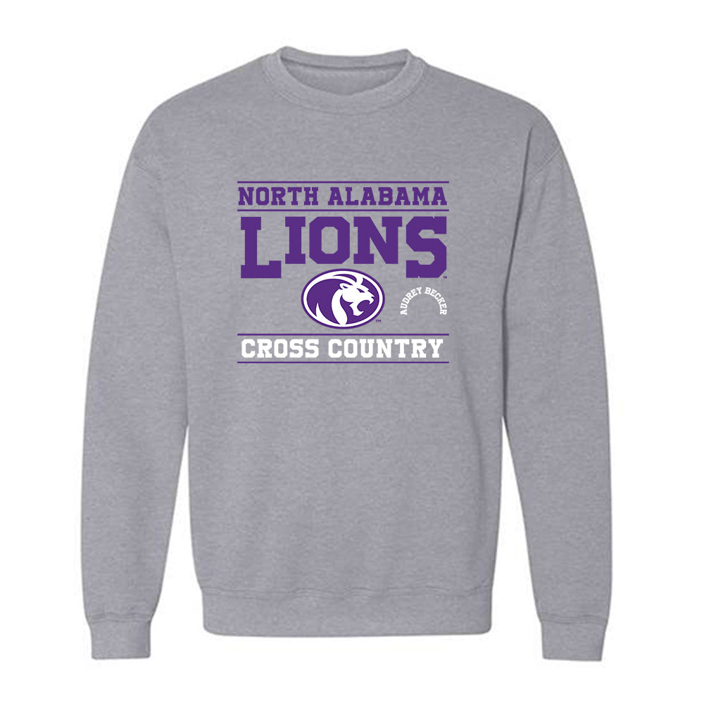 North Alabama - NCAA Women's Cross Country : Audrey Becker - Classic Fashion Shersey Crewneck Sweatshirt-0