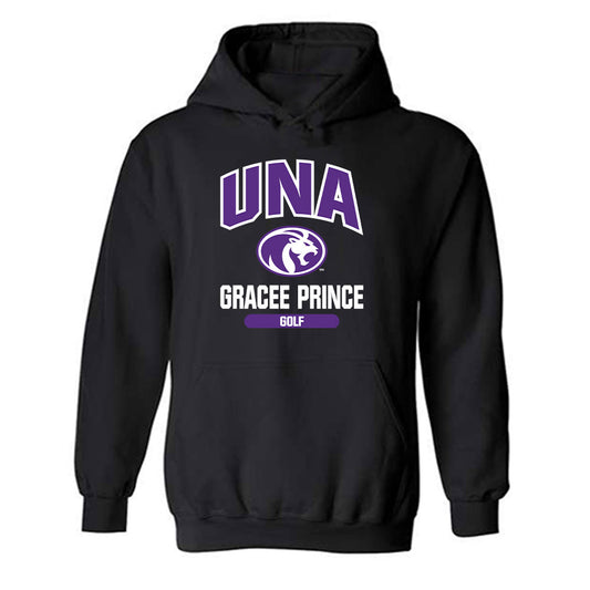 North Alabama - NCAA Women's Golf : Gracee Prince - Classic Fashion Shersey Hooded Sweatshirt-0