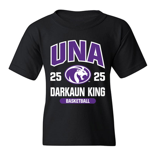 North Alabama - NCAA Men's Basketball : Darkaun King - Classic Fashion Shersey Youth T-Shirt-0