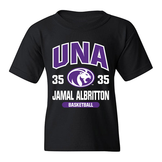 North Alabama - NCAA Men's Basketball : Jamal Albritton - Classic Fashion Shersey Youth T-Shirt-0