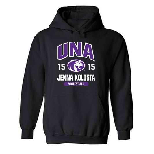 North Alabama - NCAA Women's Volleyball : Jenna Kolosta - Classic Fashion Shersey Hooded Sweatshirt-0