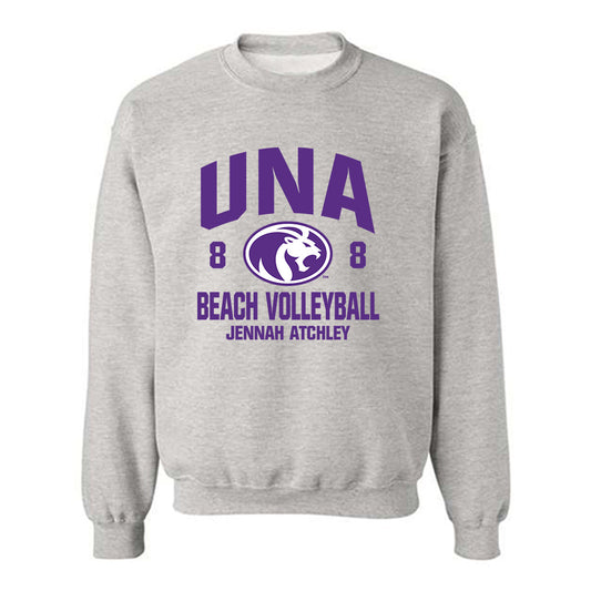 North Alabama - NCAA Beach Volleyball : Jennah Atchley - Classic Fashion Shersey Crewneck Sweatshirt-0