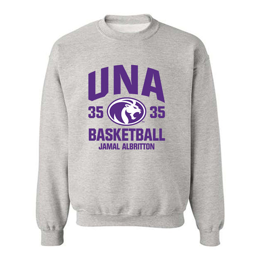 North Alabama - NCAA Men's Basketball : Jamal Albritton - Classic Fashion Shersey Crewneck Sweatshirt-0