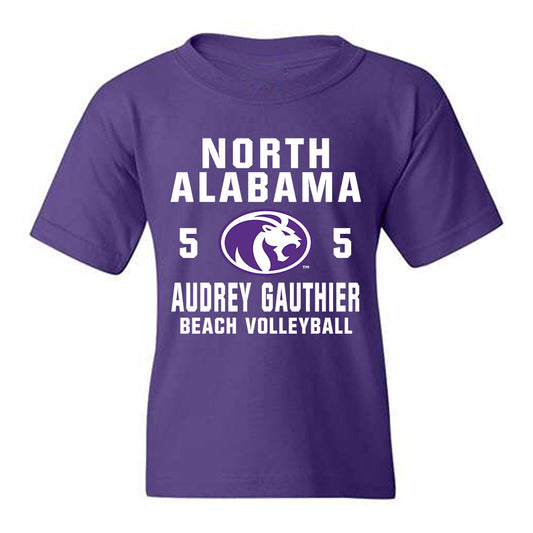 North Alabama - NCAA Beach Volleyball : Audrey Gauthier - Classic Shersey Youth T-Shirt-0