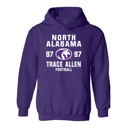 North Alabama - NCAA Football : Trace Allen - Classic Shersey Hooded Sweatshirt-0