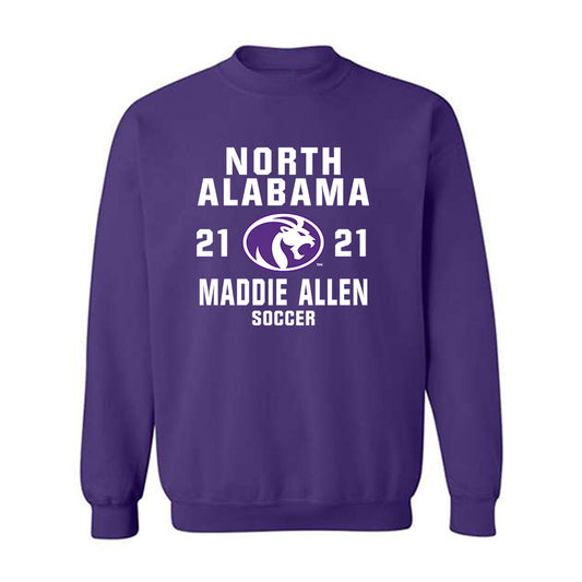 North Alabama - NCAA Women's Soccer : Maddie Allen - Classic Shersey Crewneck Sweatshirt-0