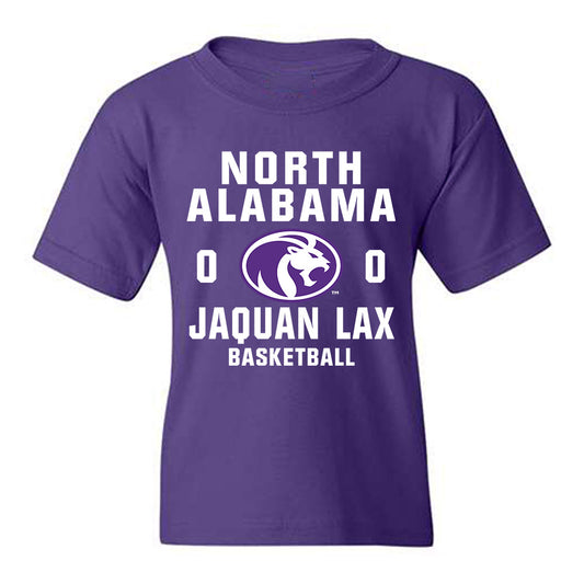 North Alabama - NCAA Men's Basketball : Jaquan Lax - Classic Shersey Youth T-Shirt-0