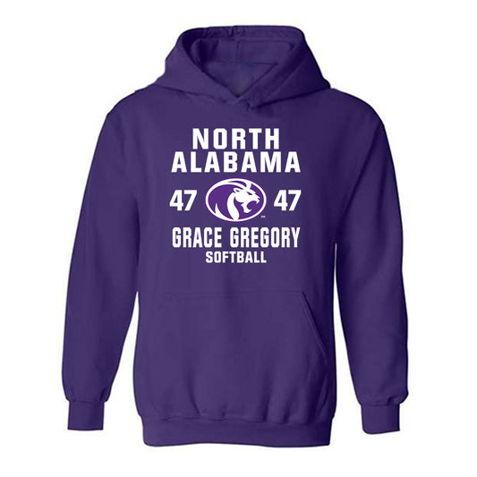 North Alabama - NCAA Softball : Grace Gregory - Classic Shersey Hooded Sweatshirt-0