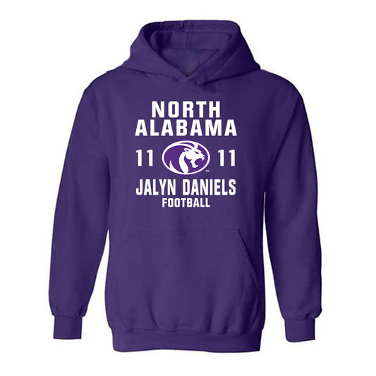 North Alabama - NCAA Football : Jalyn Daniels - Classic Shersey Hooded Sweatshirt-0