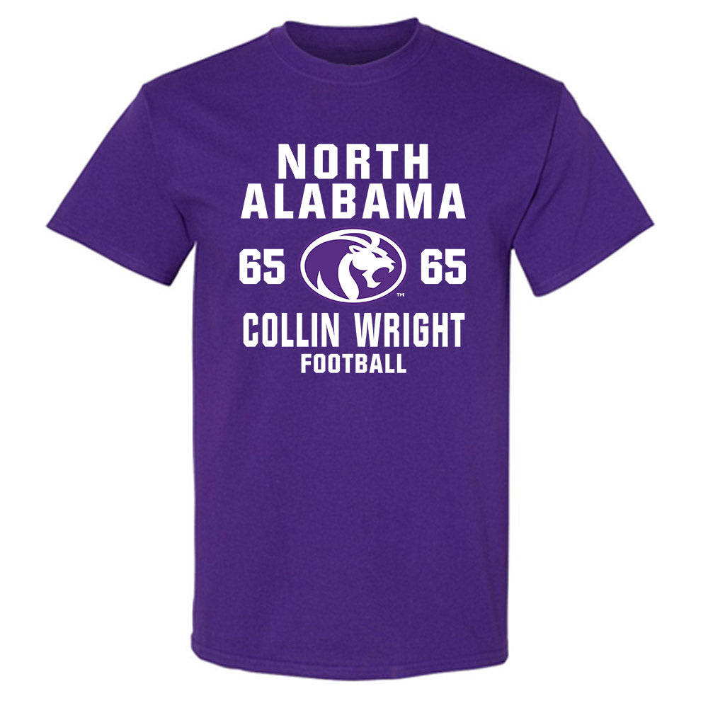 North Alabama - NCAA Football : Collin Wright - Classic Shersey T-Shirt-0