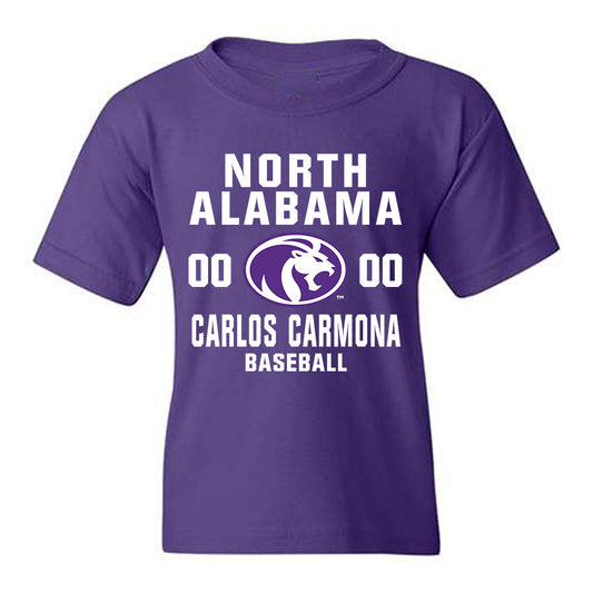 North Alabama - NCAA Baseball : Carlos Carmona - Classic Shersey Youth T-Shirt-0