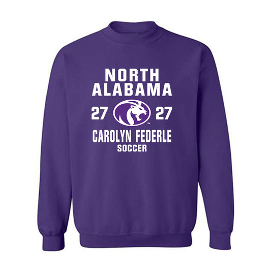 North Alabama - NCAA Women's Soccer : Carolyn Federle - Classic Shersey Crewneck Sweatshirt-0