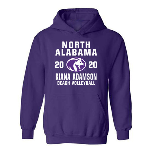 North Alabama - NCAA Beach Volleyball : Kiana Adamson - Classic Shersey Hooded Sweatshirt-0