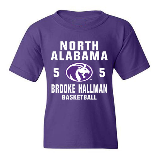 North Alabama - NCAA Women's Basketball : Brooke Hallman - Classic Shersey Youth T-Shirt-0