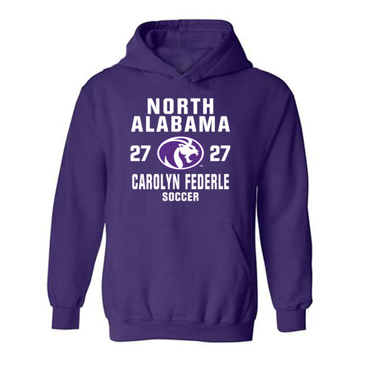 North Alabama - NCAA Women's Soccer : Carolyn Federle - Classic Shersey Hooded Sweatshirt-0