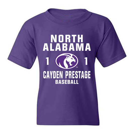 North Alabama - NCAA Baseball : Cayden Prestage - Classic Shersey Youth T-Shirt-0