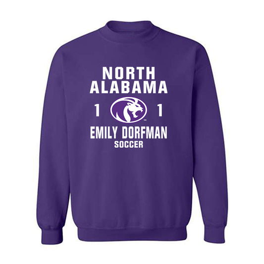 North Alabama - NCAA Women's Soccer : Emily Dorfman - Classic Shersey Crewneck Sweatshirt-0