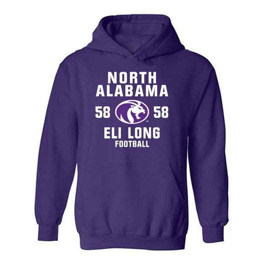 North Alabama - NCAA Football : Eli Long - Classic Shersey Hooded Sweatshirt-0