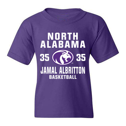 North Alabama - NCAA Men's Basketball : Jamal Albritton - Classic Shersey Youth T-Shirt-0