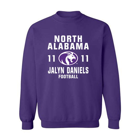 North Alabama - NCAA Football : Jalyn Daniels - Classic Shersey Crewneck Sweatshirt-0