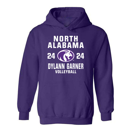 North Alabama - NCAA Women's Volleyball : Dylann Garner - Classic Shersey Hooded Sweatshirt-0