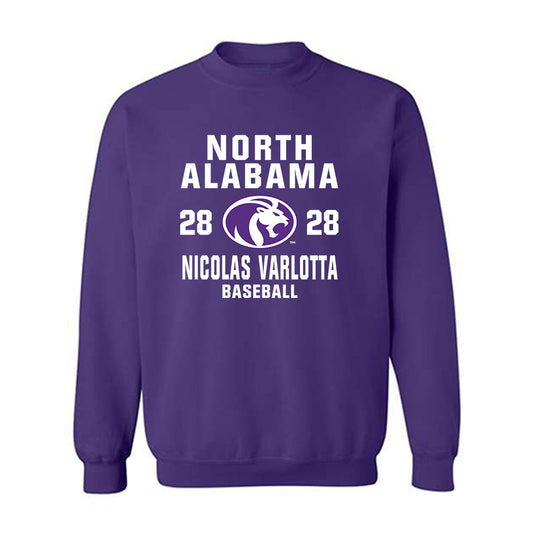 North Alabama - NCAA Baseball : Nicolas Varlotta - Classic Shersey Crewneck Sweatshirt-0