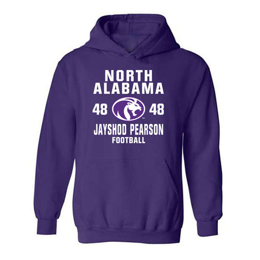 North Alabama - NCAA Football : Jayshod Pearson - Classic Shersey Hooded Sweatshirt-0