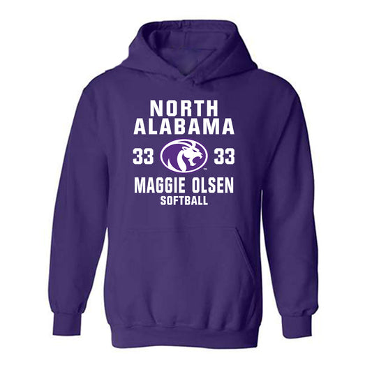 North Alabama - NCAA Softball : Maggie Olsen - Classic Shersey Hooded Sweatshirt-0