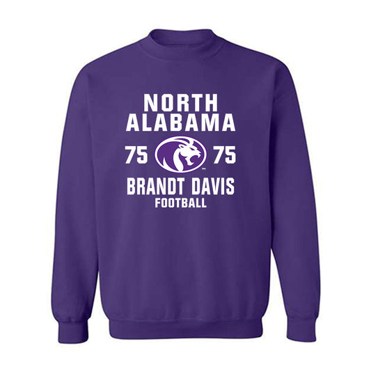 North Alabama - NCAA Football : Brandt Davis - Classic Shersey Crewneck Sweatshirt-0