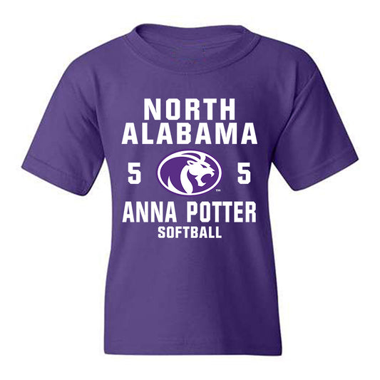 North Alabama - NCAA Softball : Anna Potter - Classic Shersey Youth T-Shirt-0